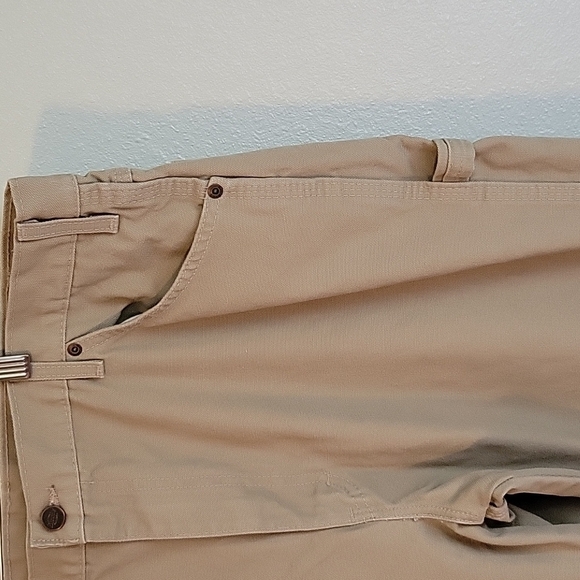 Dickies, Vtg, Men's Heavy-Duty Carpenter Pants, 38x32, Natural Canvas Khaki. - Picture 7 of 11